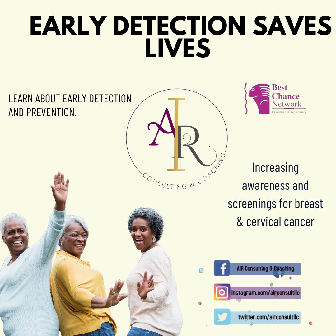 Learn about early detection and prevention. It can save your life. #CancerAwareness #EarlyDetection #Prevention