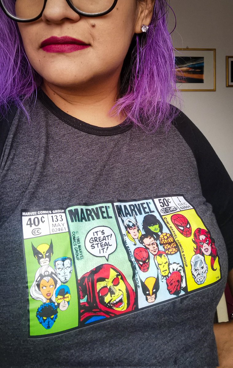 pervertierna's tweet photo. Nuevos logros con DTF. 1) playera  RE preciosa con algunos #cornerbox de Marvel y 2) mi nueva bolsa para el mandado del espíritu animal de mi adolescencia #Daria. https://t.co/8IzP0MHD6T