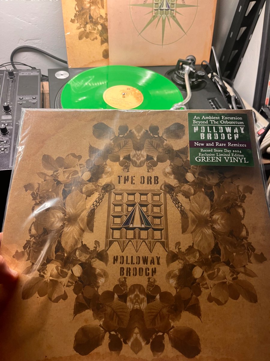 Holloway Brooch, An Ambient Excursion Beyond The Orborerun by The Orb @Orbinfo What an amazing album this Record Store Day release is! Bought two copies: one for play and one for the collection. I have not seen this on streaming platforms yet. Thank you Alex!
