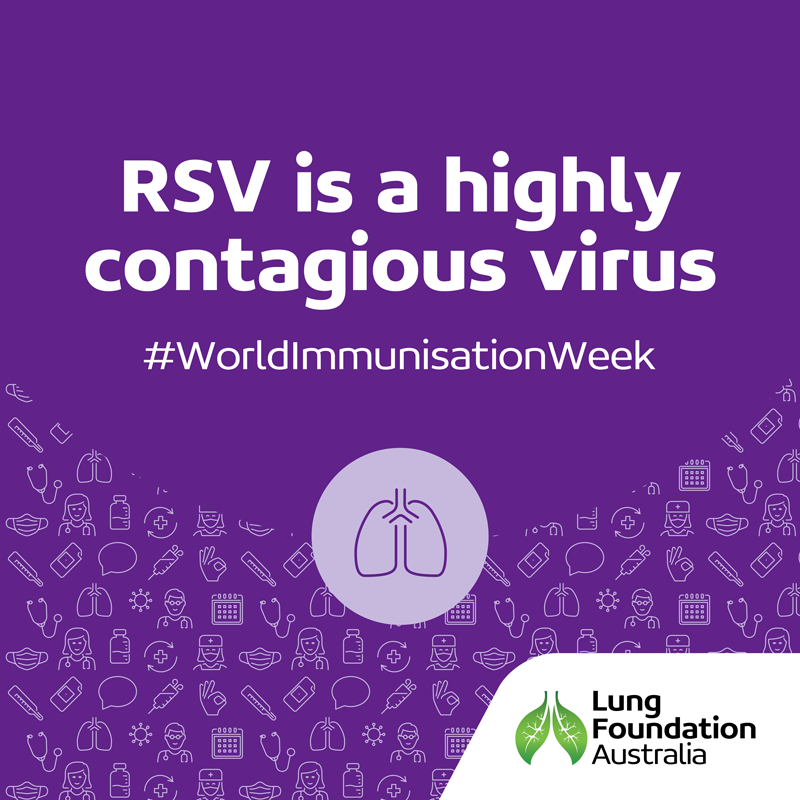 Did you know in 2023 there were over 128,000 cases of RSV in Australia? To protect older Australians, an RSV vaccine was approved earlier this year. But is currently only for people aged 60 and over. Talk to your doctor about vaccination! Learn more: lungfoundation.com.au/patients-carer…