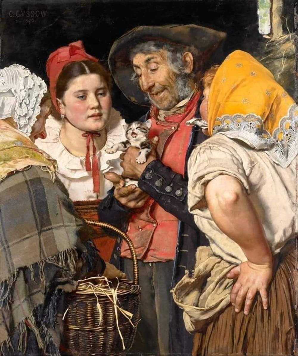 The Old Man's Treasure, 1876. Karl Hussow (1843-1907), German artist. Panel, oil. 107.3 × 90.8 cm. Walker Art Gallery, Liverpool

#artist #paintings #the19thcenturyart #art #ArtliveAndBeauty #paintingoftheday