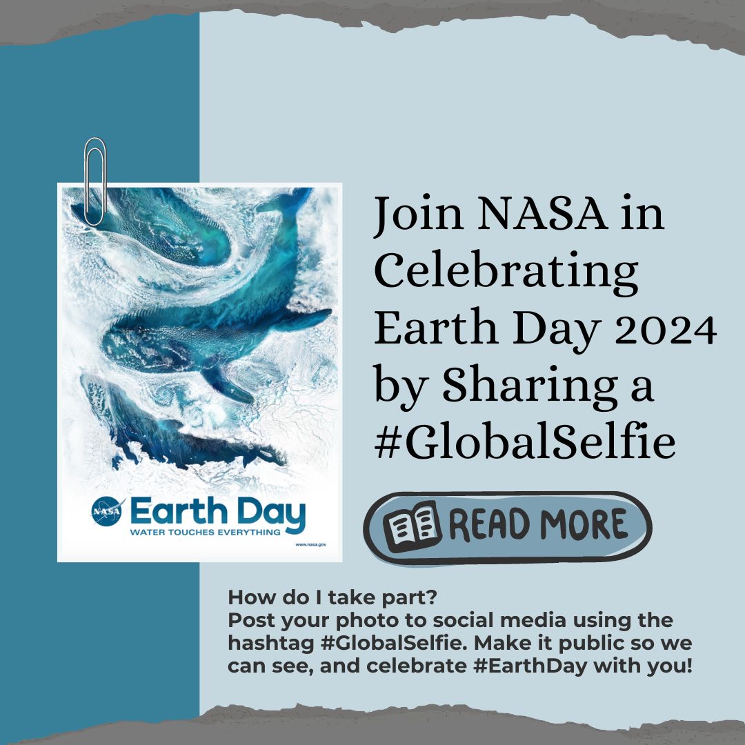 Join us in Celebrating Earth Day 2024 by Sharing a #GlobalSelfie nasa.gov/general/join-n…