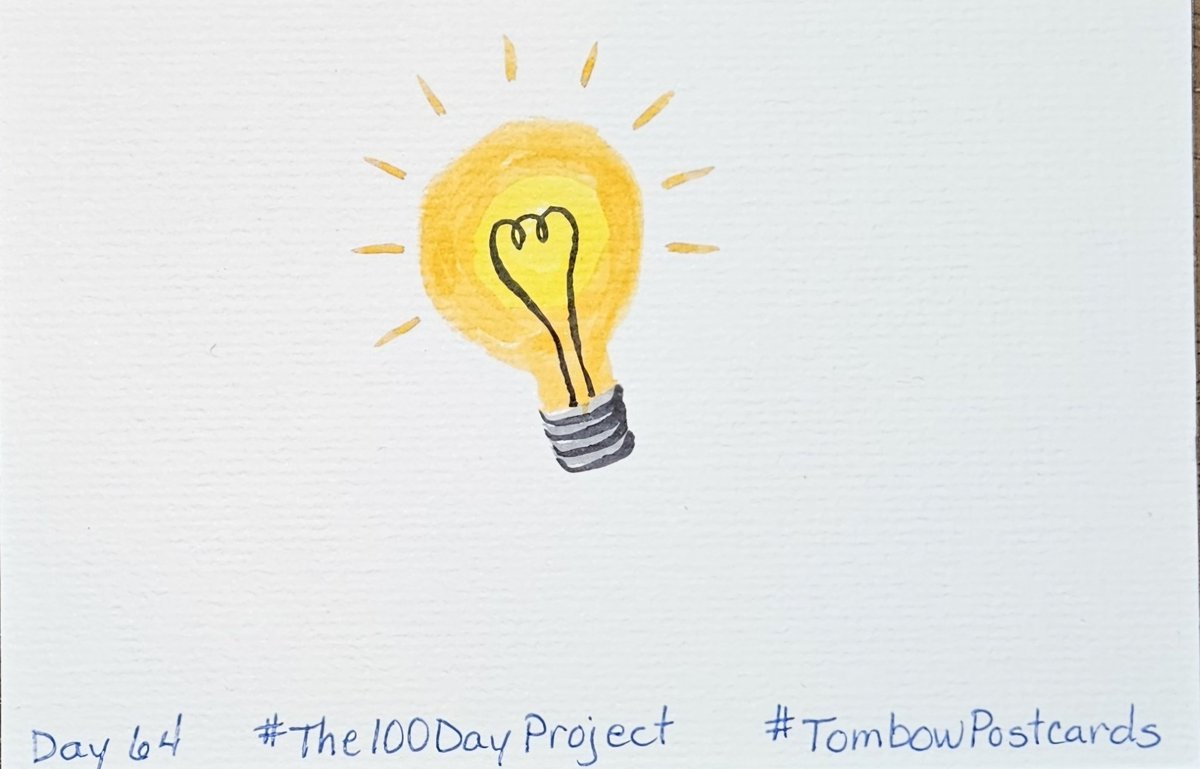 Day 64 of #The100DayProject #The100DayProject2024 #TombowPostcards