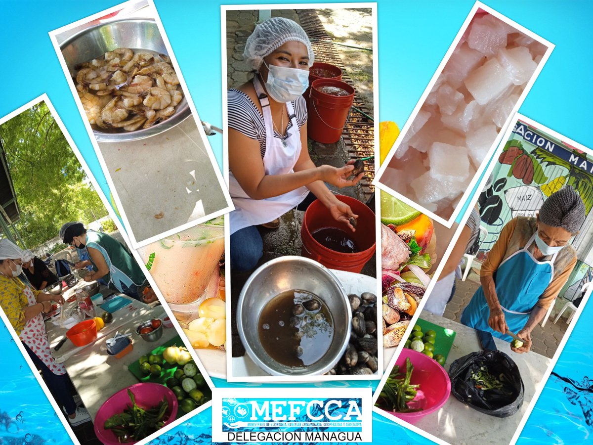 #PAZ #MEFCCA emprendedores de Managua gracias al buen gobierno reciben de manera gratuita curso de elaboración de cócteles y ceviches certificado por INATEC