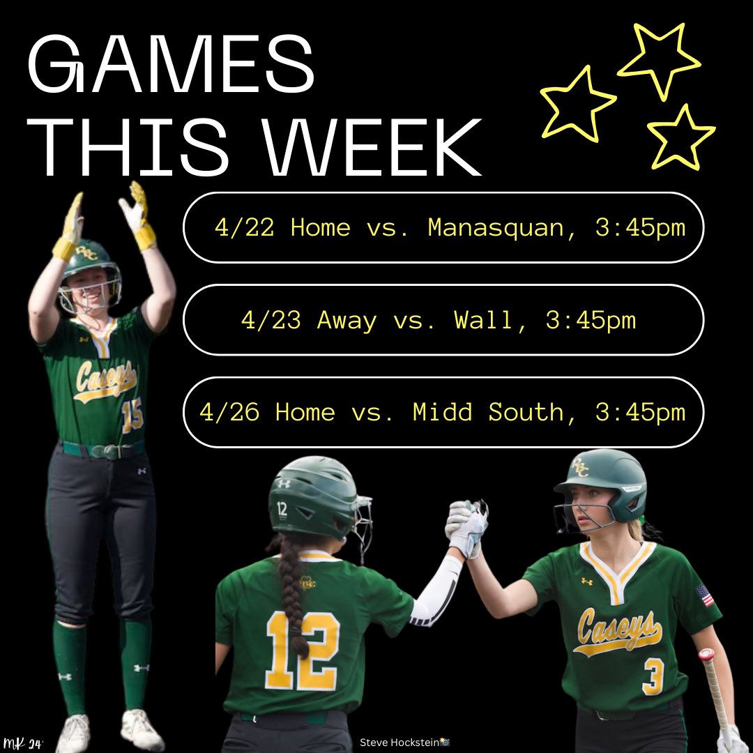 GAMES THIS WEEK! LET’S ROLL CASEYS! 1 Corinthians 10:31 @RBCCaseys @CaseysSports @RBCfalcok @ShoreConfSB @nj_athletics @Jake_Aferiat @JakeMatson @JSZ_Sports @APPSportsDesk