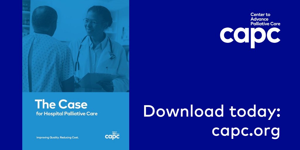 Are you trying to build or grow a hospital palliative care program? The Case for Hospital Palliative Care is full of information that can help you get the buy in you need from your hospital or health system leadership. Download it here >> bit.ly/2B5t1pV #hpm #hapc