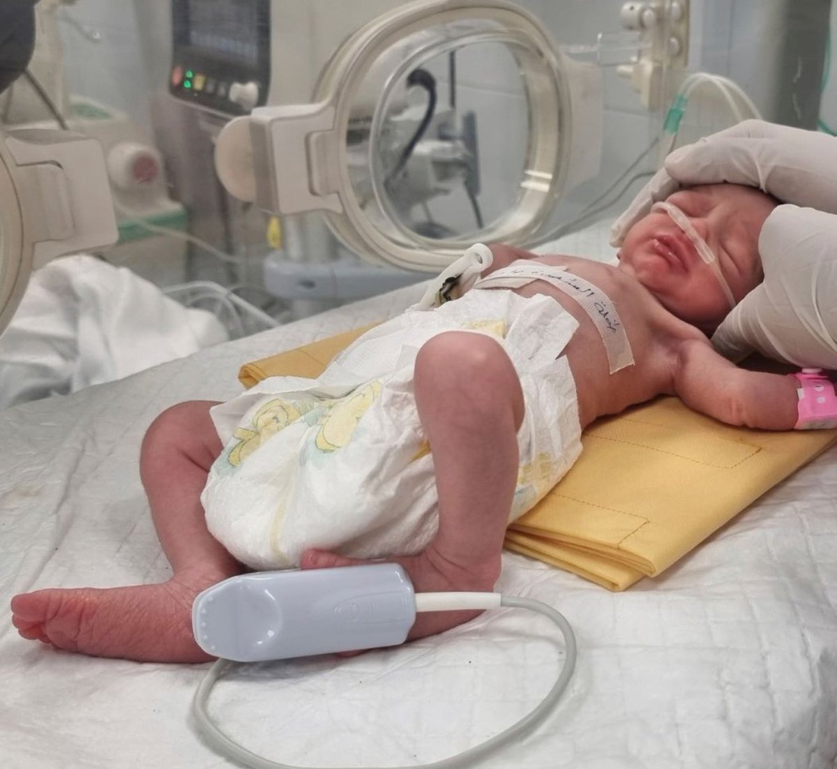 “Sabreen Jouda came into the world seconds after her mother left it. Their home was hit by an Israeli airstrike shortly before midnight Saturday. Until that moment, the family was like so many other Palestinians trying to shelter from the war in Gaza's southernmost city of