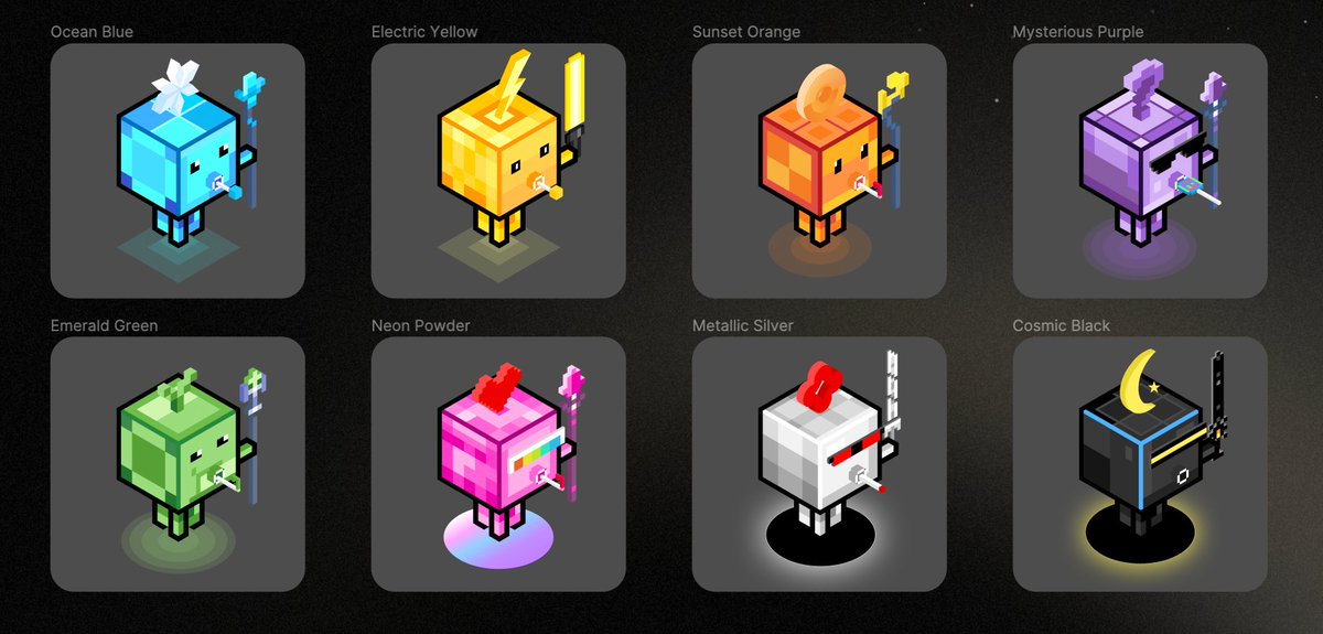 The latest progress: last week, we completed the basic series of body and texture color matching. #atompus #Atomicals