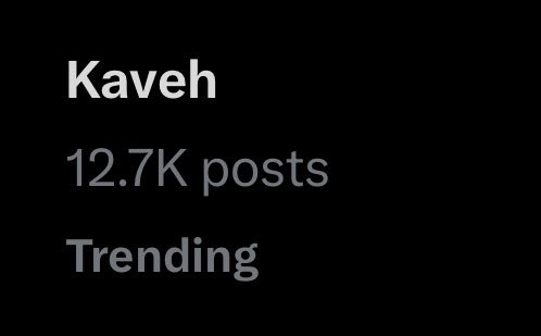 bleuberrine's tweet image. kaveh is trending u will be forever famous bbg