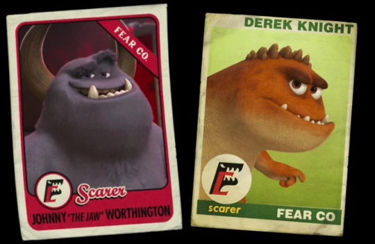 Since were on the topic of Monsters, I like that these cards imply these two scare butt ass naked, when they normally wear clothes for some reason.