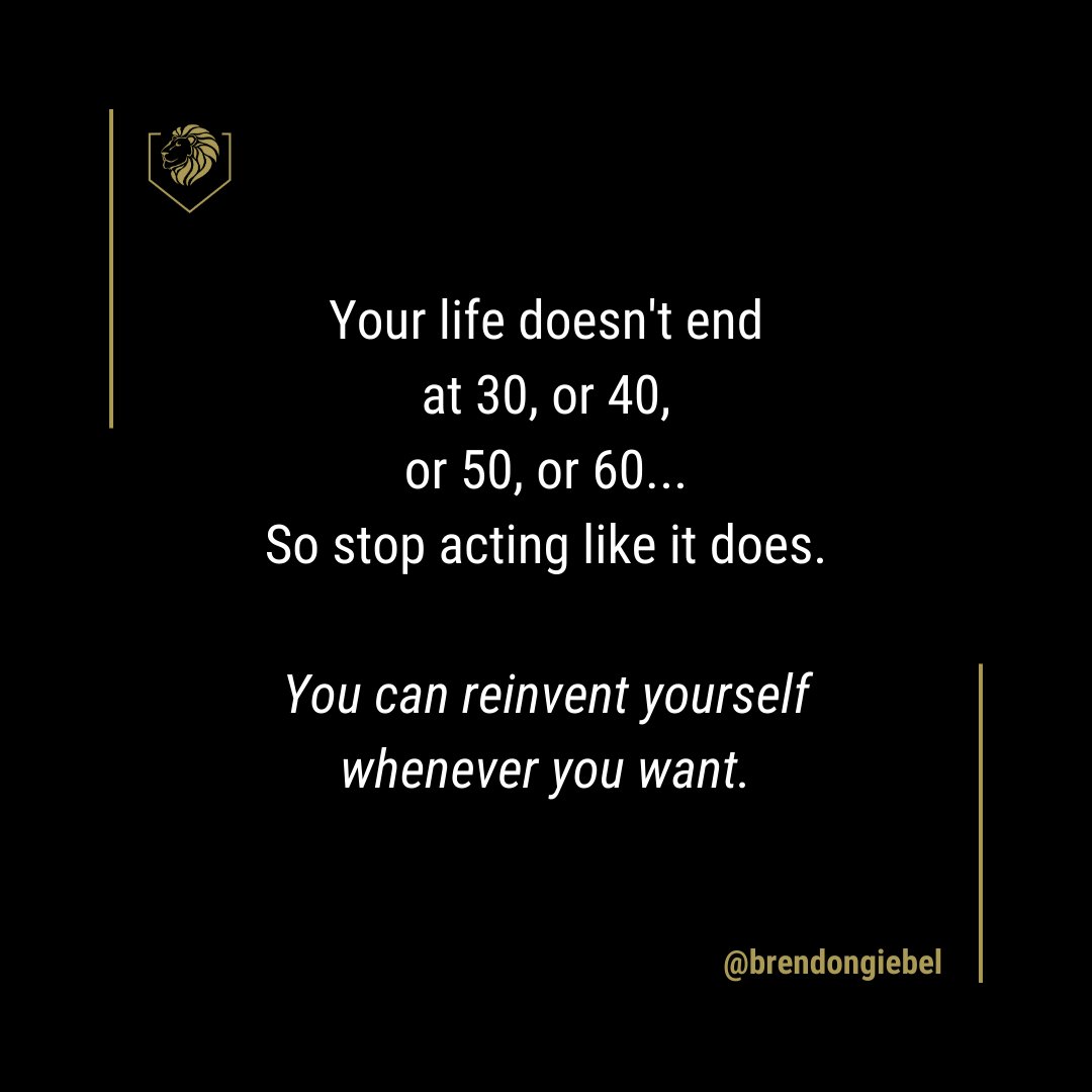 Let's break free from society's timelines and embrace the endless possibilities ahead. It's never too late to chase your dreams, explore new passions, and reinvent yourself.

#AgeIsJustANumber #ReinventYourself #EmbracePossibilities