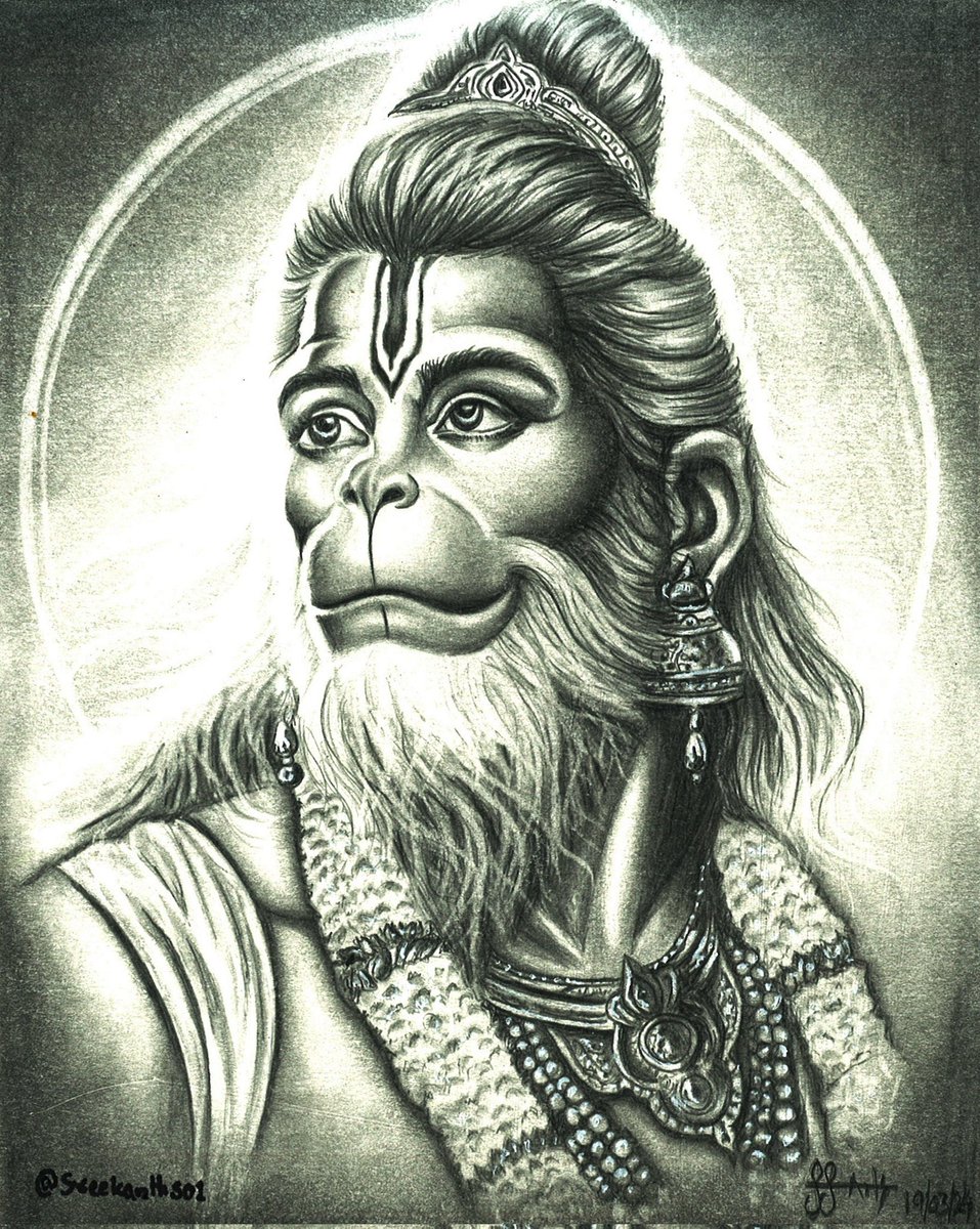 Here's my new pencil art of lord Hanuman. ✏️

Advance happy Hanuman Jayanti. ✨

#myart #pencilart #sketch #drawing #hanuman #hanumanjayanti #lordhanuman #godart #hanumanart #painting #sreekanths