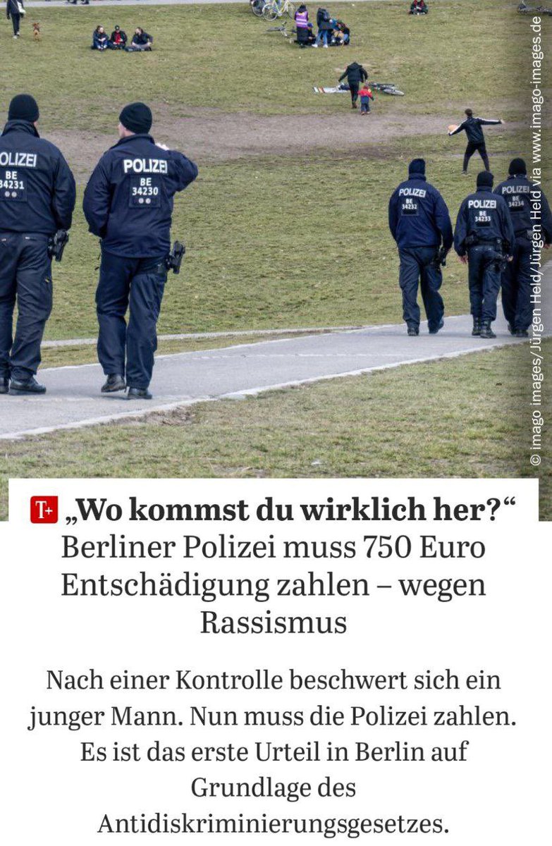 Was alles rassistisch ist 😳🙈 Erstmals ist ein Polizist in Berlin auf Grundlage des Landesantidiskriminierungsgesetzes (LADG) verurteilt worden. „Wo kommst du wirklich her?“, hatten Polizisten einen jungen Mann im Sommer 2020 gefragt – eine rassistische Frage, wie das