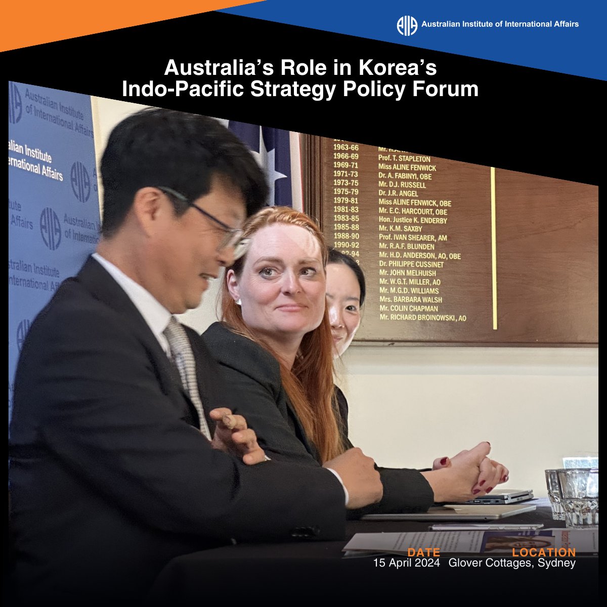Thank you for those who attended ‘Australia’s Role in Korea’s Indo-Pacific Strategy Forum’ at the Glover Cottages in Sydney last Monday. Looking forward to seeing you at our next event. Stay tuned to our social media page! Check more photos from the event below👇