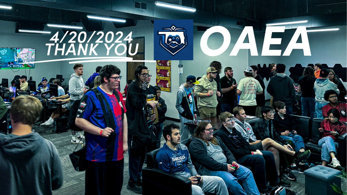 Our FIRST EVER event concluded yesterday!

•  11 Oklahoman Universities &amp; Colleges
• Over 100 middle/high-schoolers &amp; parents
• Over 60 lessons given to K12 students
• 4 Presentations from experts in esports given to over 50 students, parents, and teachers

#OKESPORTS