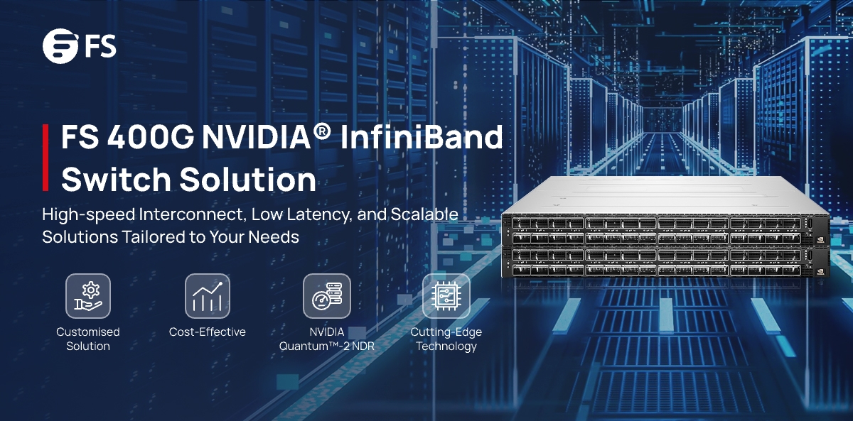 Unlock unparallelled #network potential with FS 400G NVIDIA #InfiniBand Data Centre Switch! Experience high-speed interconnect, low latency, and scalable solutions tailored to your needs. Elevate your network connectivity now! bit.ly/4b2ugST

#FSswitch #Tech #FSsolution