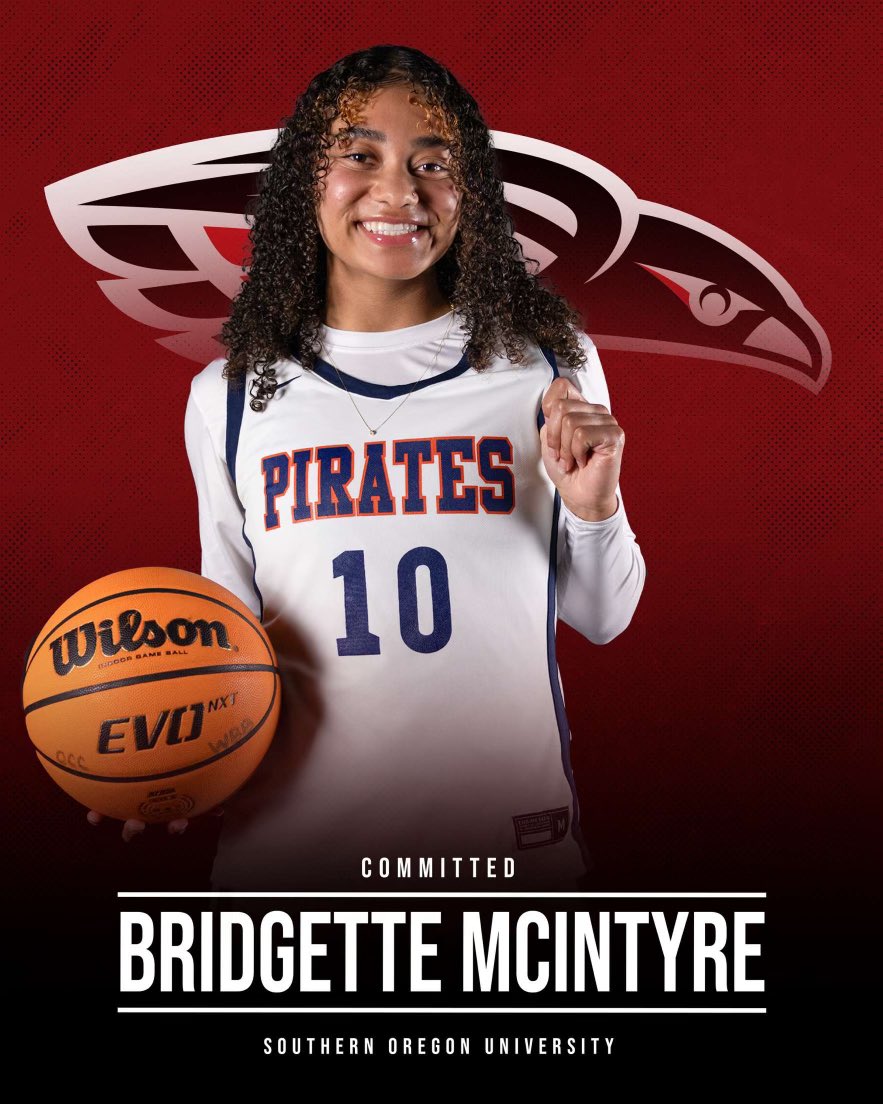 Congratulations to Bridgette McIntyre on her commitment to Southern Oregon University!! She’s leaving OCC a State Champion, the all time leader for men’s AND women’s 3 pointers in a single season (120), and so much more! We are so incredibly proud of you! 💙🧡🏴‍☠️