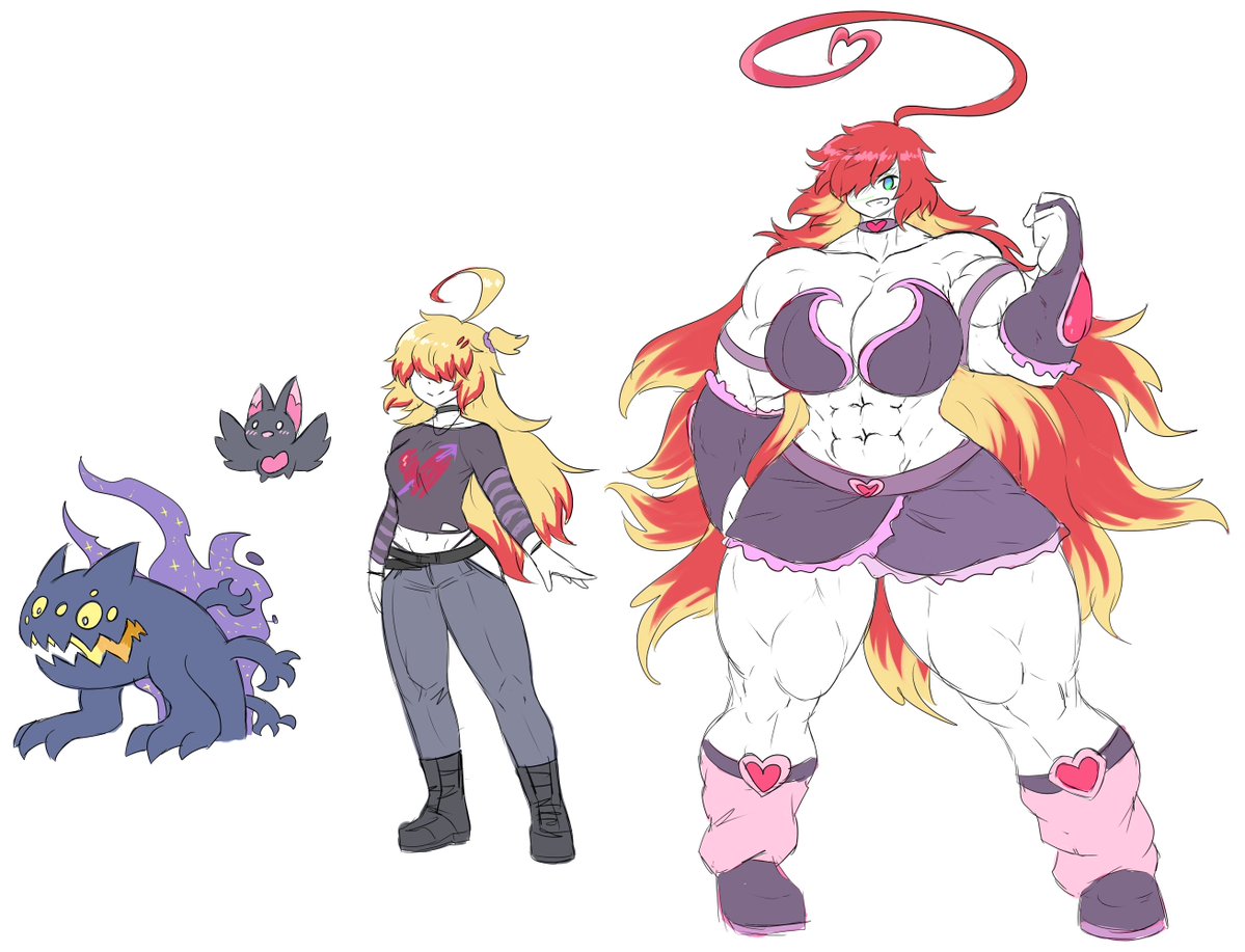 MG-MG refs made some quick colored sketches of the characters since the comic was in bw, not totally final