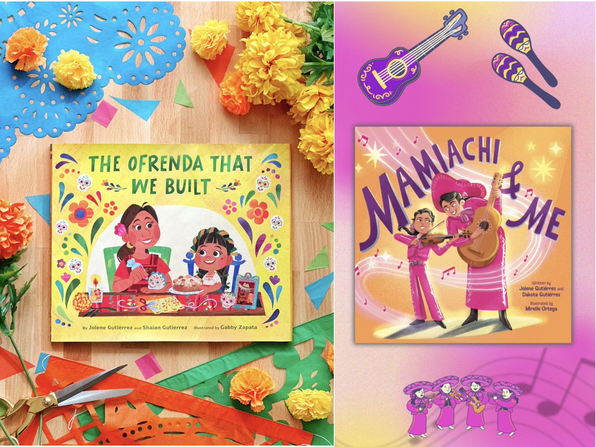 @theartofadriane Yes! Two #picturebooks! One's coming in August and another's coming in late December/early January. OFRENDA is written with my daughter and MAMIACHI is written with my son. 

#kidlit #teachers #librarians #Latine #diademuertos #mariachi