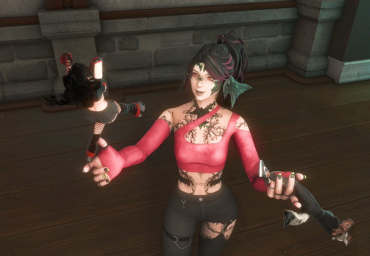 AigleFess's tweet photo. Getting some juggling practice in with @tillylunaxiv and @GrimmHollo.

#ffxivaura #ffxivgposers #gposers #EorzeaPhotos #85club https://t.co/nOv5KEa8kJ