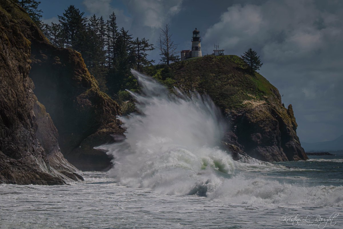 Finally caught a big wave at Cape Disappointment!