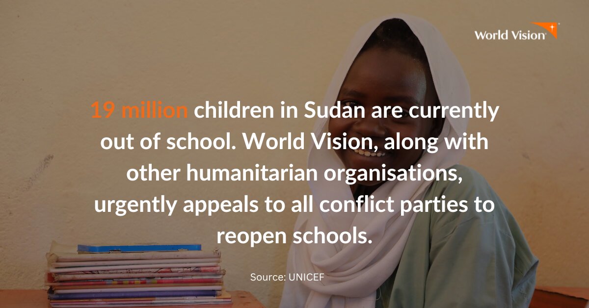 The closure of schools in #Sudan not only disrupts academic progress but also places children at risk of psychological distress, violence, and social isolation.

#Sudan #SudanConflict #SudanCrisis