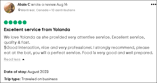 🌟 Discover What Our Guests Are Raving About! 🌟   OUR ASSOCIATES GO THE EXTRA MILE!

Curious to know what makes our hotel a top-notch choice for travelers?  Featuring real TripAdvisor reviews from our delighted guests! 🏨✨

#GuestReviews #TravelExperiences #OurHappyGuests