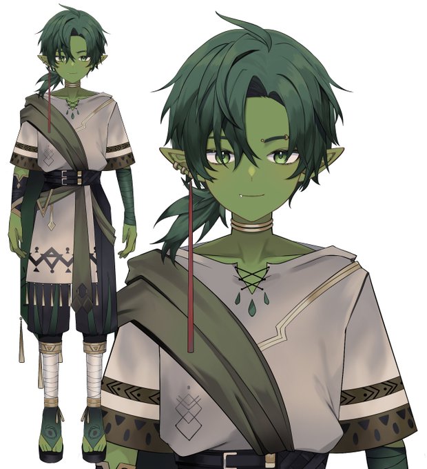 「1boy green skin」 illustration images(Latest)