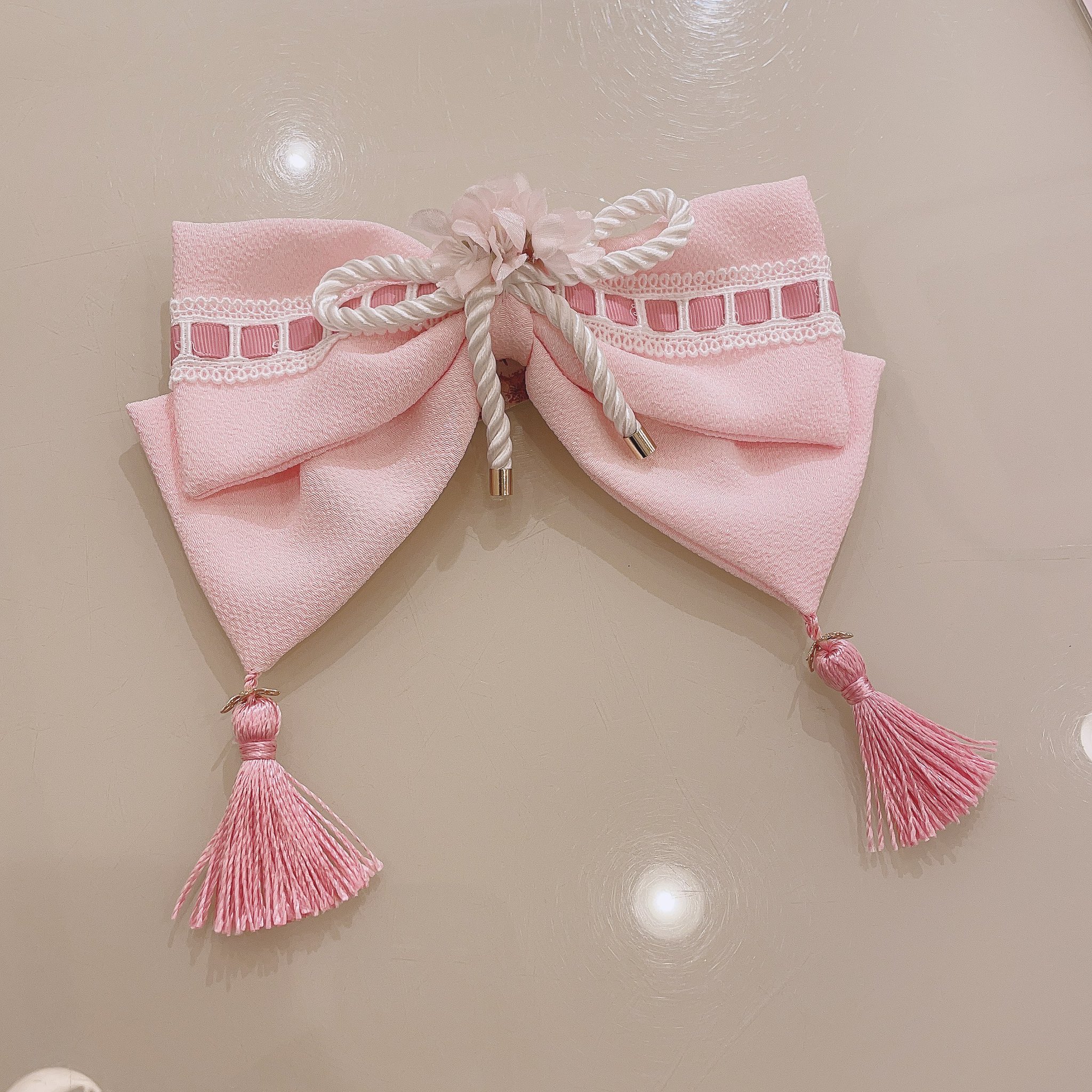 新品】柴犬神社の春詣 リボンバレッタ(ピンク) （Amavel 池袋店 on X 