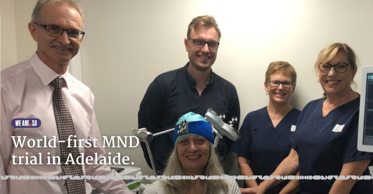 An Adelaide woman recently diagnosed with motor neurone disease is the first person to take part in a world-first trial that could slow - or even reverse - the effects of the condition. Find out more about this MND trial, visit wearesa.au/news/world-fir…