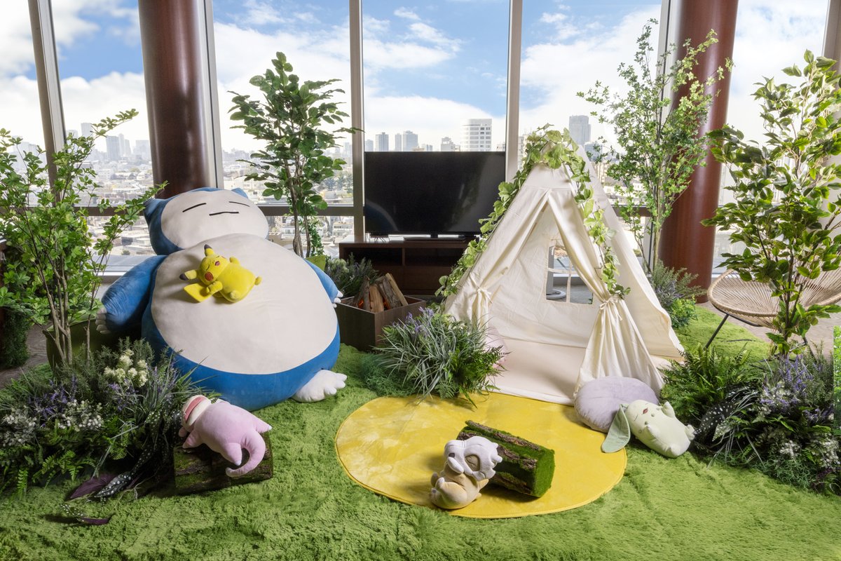 GrandHyattTokyo's tweet photo. 『ポケモンスリープ』とのコラボレーションがこの夏実現！

 『ポケモンスリープ』の世界を表現した装飾のお部屋で過ごすプランや、「カビゴン バーガー」のフードメニューなど、夏の思い出づくりにぜひ。
 
本日よりご予約承り中です。

https://t.co/VSzwtqwmkk https://t.co/XRA4hsKSS9