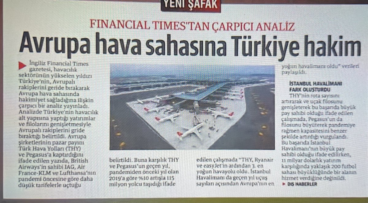 İstanbul Hava limanı; Financial Tımes’ın gördüğünü vatandaşa anlatamamış olmak. RTErdoğan yerel seçimlerde yaşanan sonucu haketmiyor.