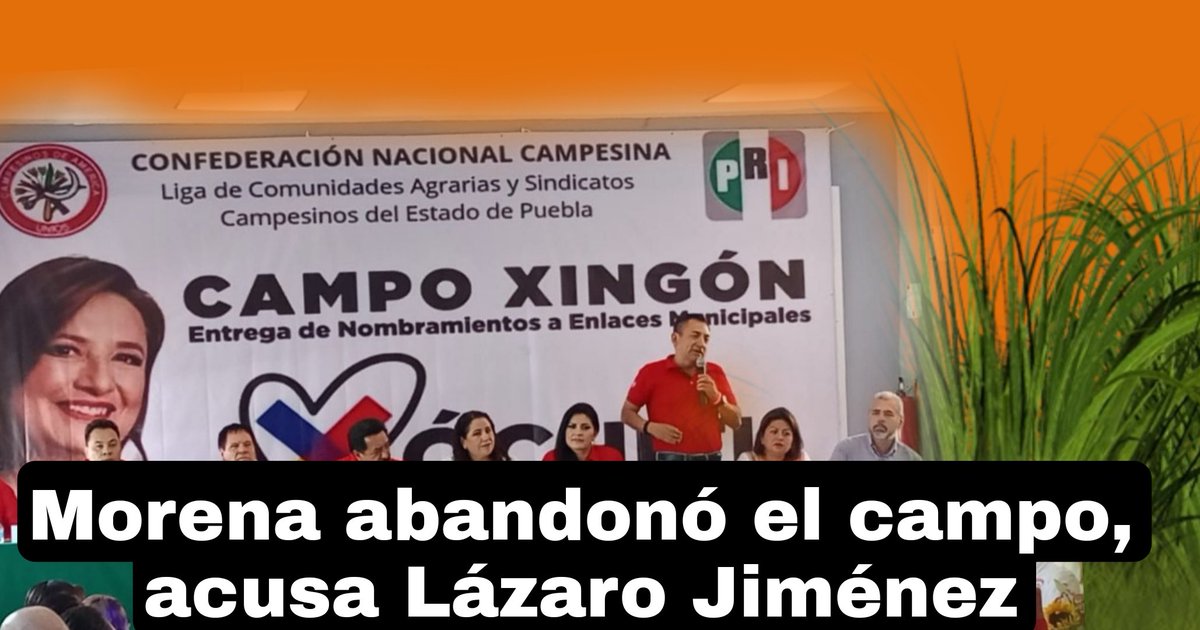 quorum_mx's tweet image. 🔴🗳️El candidato #priista, @lazarojimeneza acudió a la toma de protesta de la "Coordinación de Enlace para el Campo" de la campaña de #XóchitlGálvez en el estado de #Puebla.
infoquorum.com/notas/2024/04/…