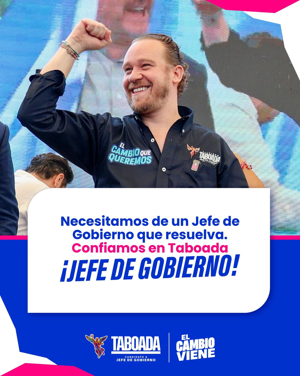 En el #DebateChilango  Claramente #GanóElCambio 
La Ciudad de Mexico quiere un cambio, y en 45 días #ElCambioViene 
Con <a href="/STaboadaMx/">Santiago Taboada</a> 
💙❤️💛