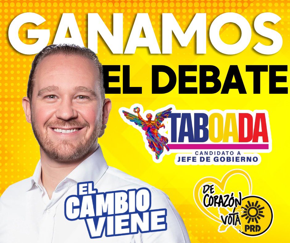 Queda demostrada que la experiencia y juventud, son la fórmula ganadora.

Hoy ganamos el debate y el 2 de junio #ElCambioViene en la #CDMX 

 #LaDerrotaEsClara 
#LaCorrupciónEsClara #YaSeVan