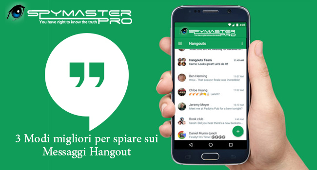 3 Modi migliori per spiare sui Messaggi Hangout

Hangout è un servizio comunicativo combinato che da la possibilità ai messagi e alle conversazione video,

spymasterpro.com/it/blog/3-modi…
