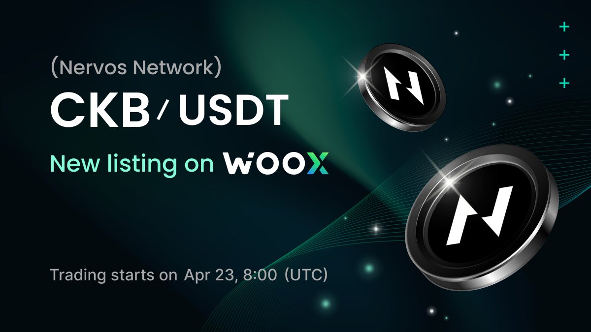 $CKB (@NervosNetwork) is now available for trading on the WOO X spot market. ▶️ Trade $CKB: x.woo.org/en/trade/CKB_U…