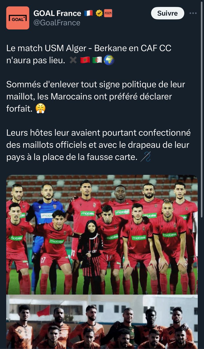 Goal France ou Goal Mouradia ? 😁

Je vous invite tous à vous désabonner et le bloquer !