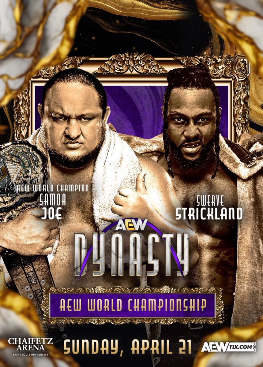 lucharantv's tweet photo. MAIN EVENT TIME! ¿Podrá Swerve hacer historia hoy? 🤔 #AEWDynasty https://t.co/QwGENd7Rq9