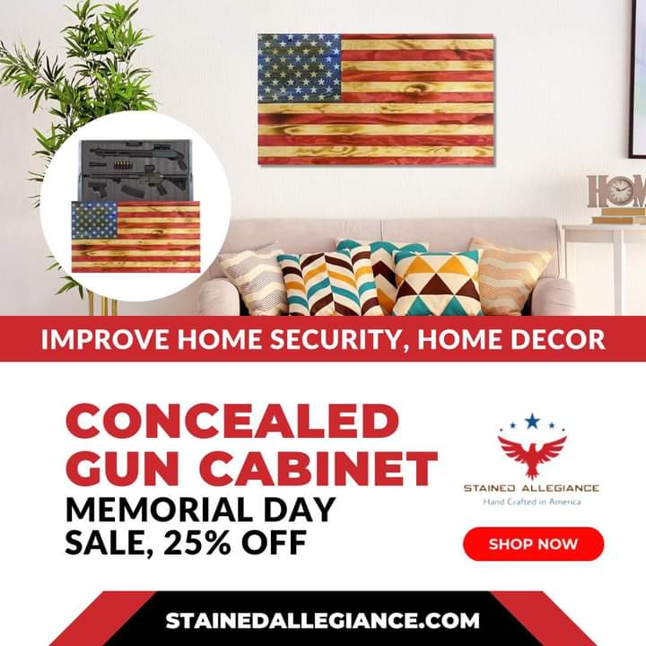 Invest in stylish security solutions and experience the convenience of concealed #furnishings. Explore our #gunconcealment cabinets today. 

Please visit stainedallegiance.com to checkout our products 

#veteran #army #navy #marines #airforce #veteransday #usa #usmc #usarmy