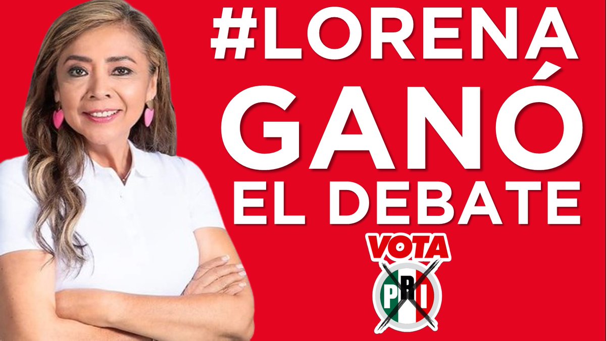 ¡Felicidades a @lorenabeauregar por su contundente victoria en el primer debate! 

Su enfoque en propuestas concretas y soluciones reales destaca su compromiso genuino con las familias de Tabasco. 

#LorenaGobernadora #LorenaGanóElDebate #VotaPRI