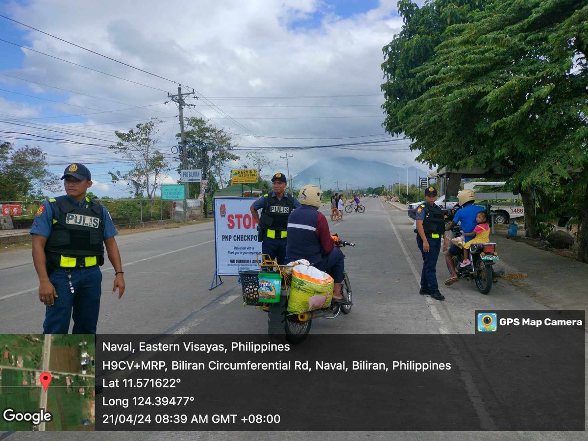 Under the supervision of PMAJ CHAMBERLINE B LUDEVISE, OIC, personnel of this station conducted Checkpoint in relation to SUMVAC 2024. Said activity was conducted in the area of responsibility, Naval, Biliran.
#BagongPilipinas
#ToServeAndProtect
#NavalMunicipalPoliceStation