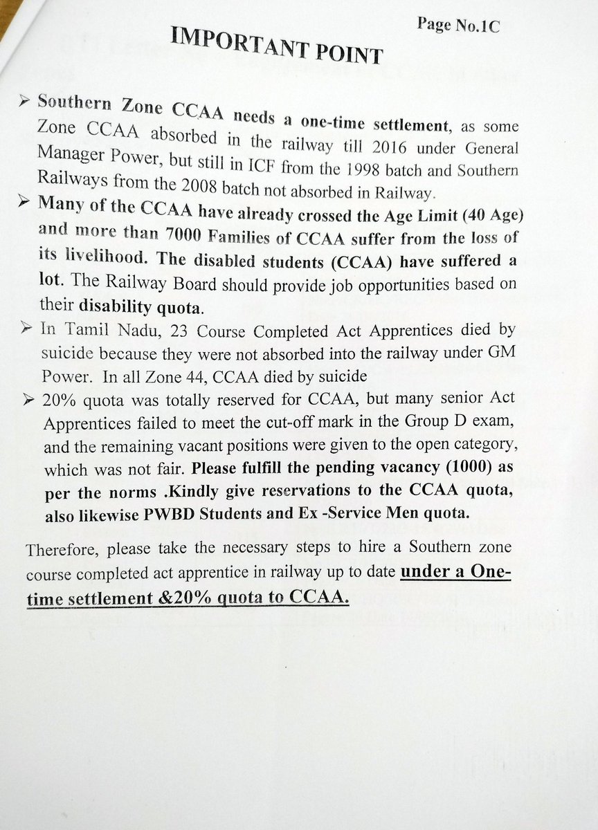 Praveen37199940's tweet photo. @ShivaGopalMish1
@RailMinIndia
Respected Shiva Gopal Mishra ji,
As you always say that allAct Apprentices are my adopted Son's &amp;Daughters.
We hope Father never disappoints his kids.Kindly provide a onetime settlement based on RTI&amp; 20% quote to CCAA only inthe upcoming PNM meeting https://t.co/SPuja9kbkG