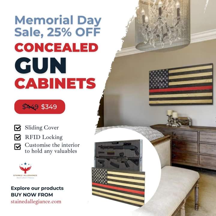 Discover the beauty of concealed furnishings and elevate your home aesthetic. Shop our gun concealment cabinets now. 

Please visit stainedallegiance.com to checkout our products 

#veteran #army #navy #marines #airforce #veteransday #usa #usarmy #militarylife #homesecurity