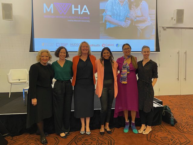 #MonashWomensHealthAlliance is at #WHSMelbourne2024 hosting a panel of #womenshealth experts sharing knowledge on how digital technologies can improve quality, equity and access to healthcare for all women.