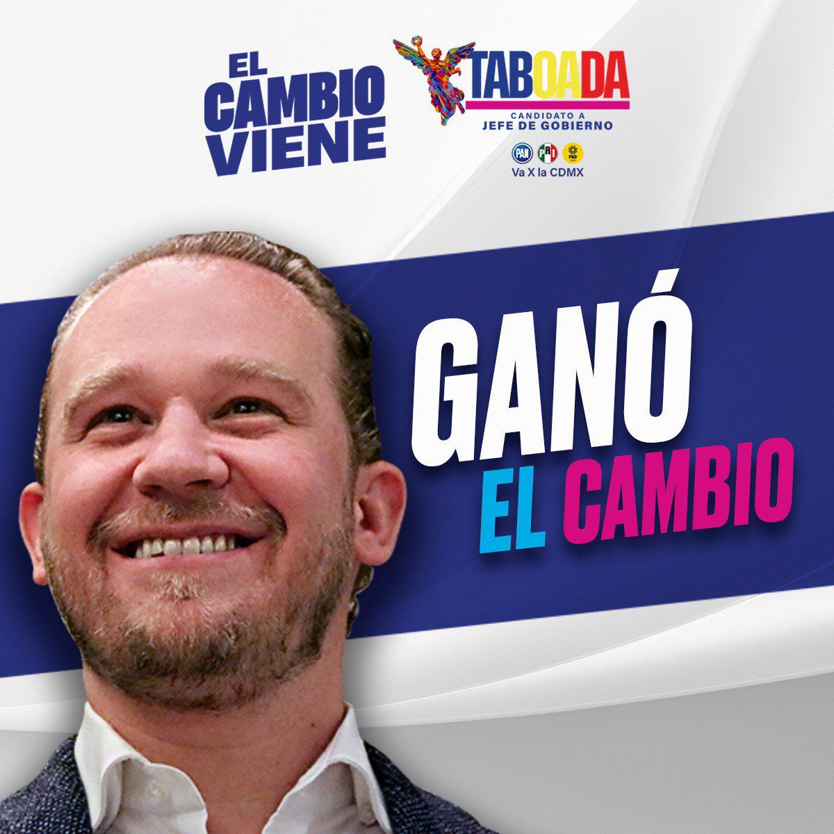 Felicidades @STaboadaMx ganaste el segundo #DebateChilango y ganarás la Jefatura de Gobierno de la CDMX. Ya quedó claro que #GanóElCambio