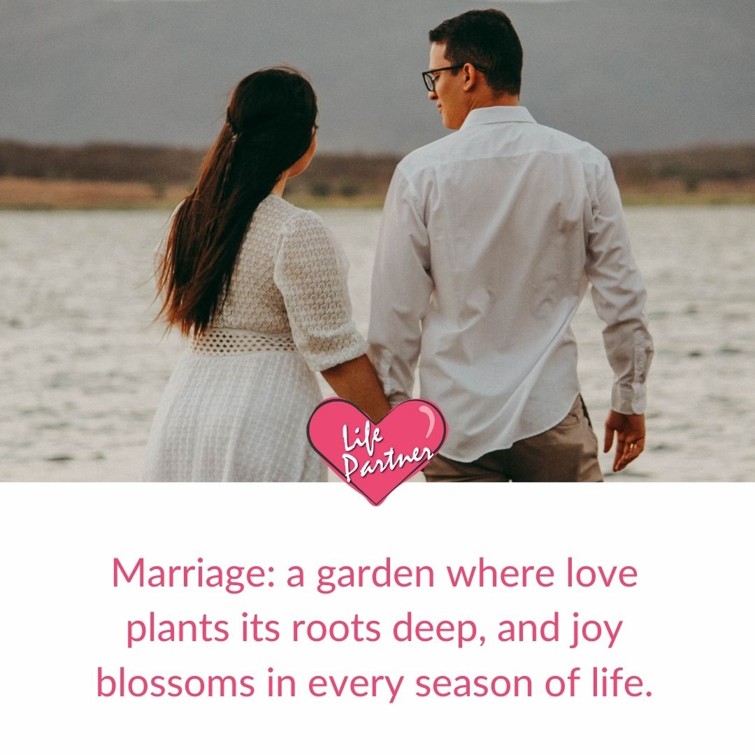 Nurture your love and watch it bloom in the garden of marriage. 🌸 Let every season bring its joy. #MarriageGarden #LoveBlooms #EternalJoy #SeasonsOfLove #TogetherForever