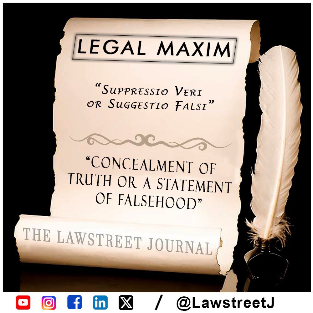 Legal maxim of the day.

#legaladvice #legalservices #legallanguage #lawyer #lawyerquotes #lawyerup #constitution #constitutionday #constitutional #language #translator #translation #simplelanguage #legally #legalupdates #law #lawenforcement #lawschool #india #LawstreetJ