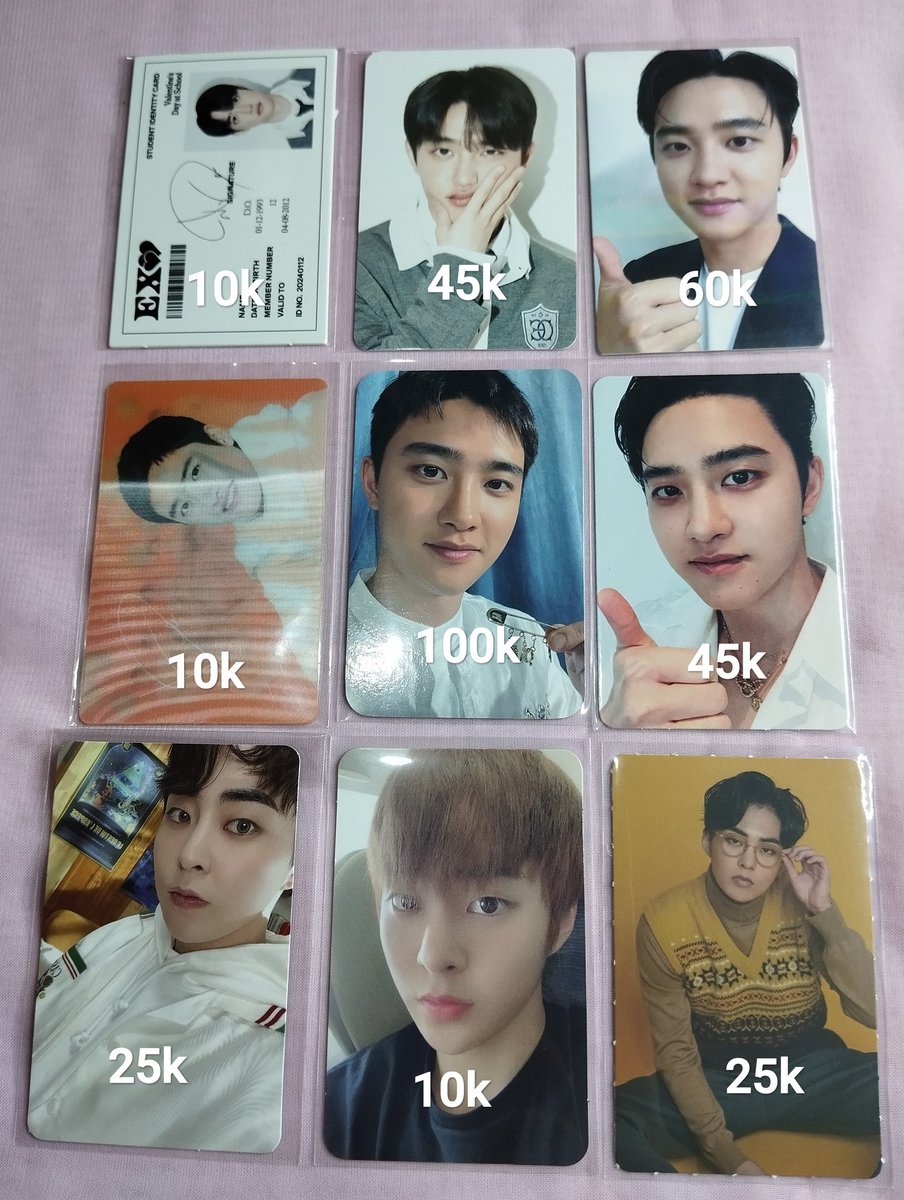 WTS | Want To Sell

Photocard EXO D.O. Xiumin 

❌ Admin 🍊
✅ Separated
🏡 Bekasi, ina 🇮🇩
⭕ Must have ina address

🎥 Video & detail? Dm!
❗Not for sensitive buyer❗
❗Serious buyer only❗

lfb pc poca Kyungsoo sg24 exist Natrep DFTF Welkit sg18 peniti birthday id