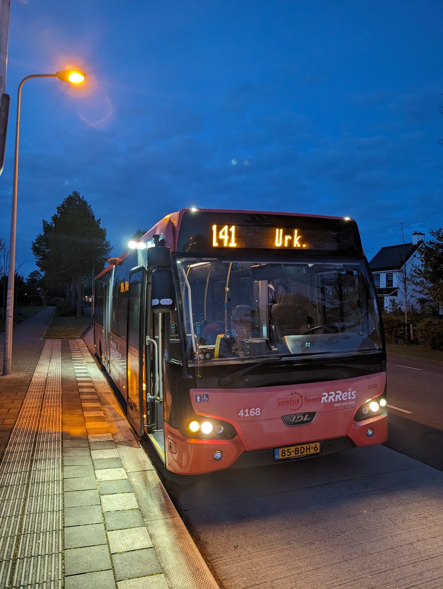 Na een paar weken op de dienstindeling vandaag weer achter het stuur